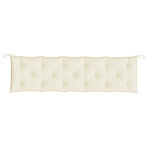 Garden Bench Cushion Cream White 180x50x7 cm Oxford Fabric