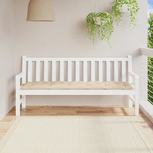 Garden Bench Cushion Beige 180x50x7 cm Oxford Fabric