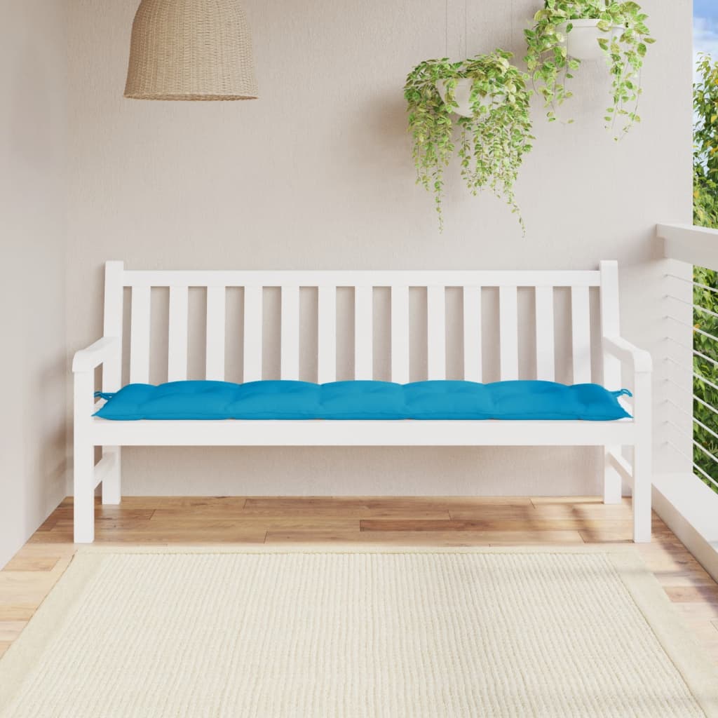 Garden Bench Cushion Light Blue 180x50x7 cm Oxford Fabric