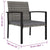 Garden Dining Chairs 2 pcs Poly Rattan Grey