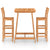 3 Piece Outdoor Bar Set Solid Acacia Wood