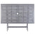 5 Piece Garden Dining Set Solid Acacia Wood Grey