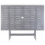 7 Piece Garden Dining Set Solid Acacia Wood Grey