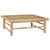 5 Piece Garden Lounge Set with Dark Grey Cushions Bamboo