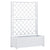 Garden Planter with Trellis 100x43x142 cm PP White