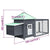 Chicken Coop with Nest Box Grey 190x72x102 cm Solid Firwood
