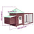 Chicken Coop with Nest Box Mocha 190x72x102 cm Solid Firwood
