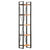 5-Tier Bookcase 40x30x180 cm Solid Acacia Wood