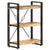 3-Tier Bookcase 60x30x80 cm Solid Mango Wood