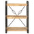 3-Tier Bookcase 60x30x80 cm Solid Mango Wood