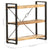 3-Tier Bookcase 90x30x80 cm Solid Mango Wood