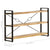 3-Tier Bookcase 140x30x80 cm Solid Mango Wood