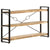 3-Tier Bookcase 140x30x80 cm Solid Mango Wood