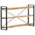 3-Tier Bookcase 140x30x80 cm Solid Mango Wood
