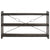 3-Tier Bookcase Black 140x30x80 cm Solid Mango Wood