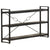 3-Tier Bookcase Black 140x30x80 cm Solid Mango Wood