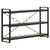 3-Tier Bookcase Black 140x30x80 cm Solid Mango Wood