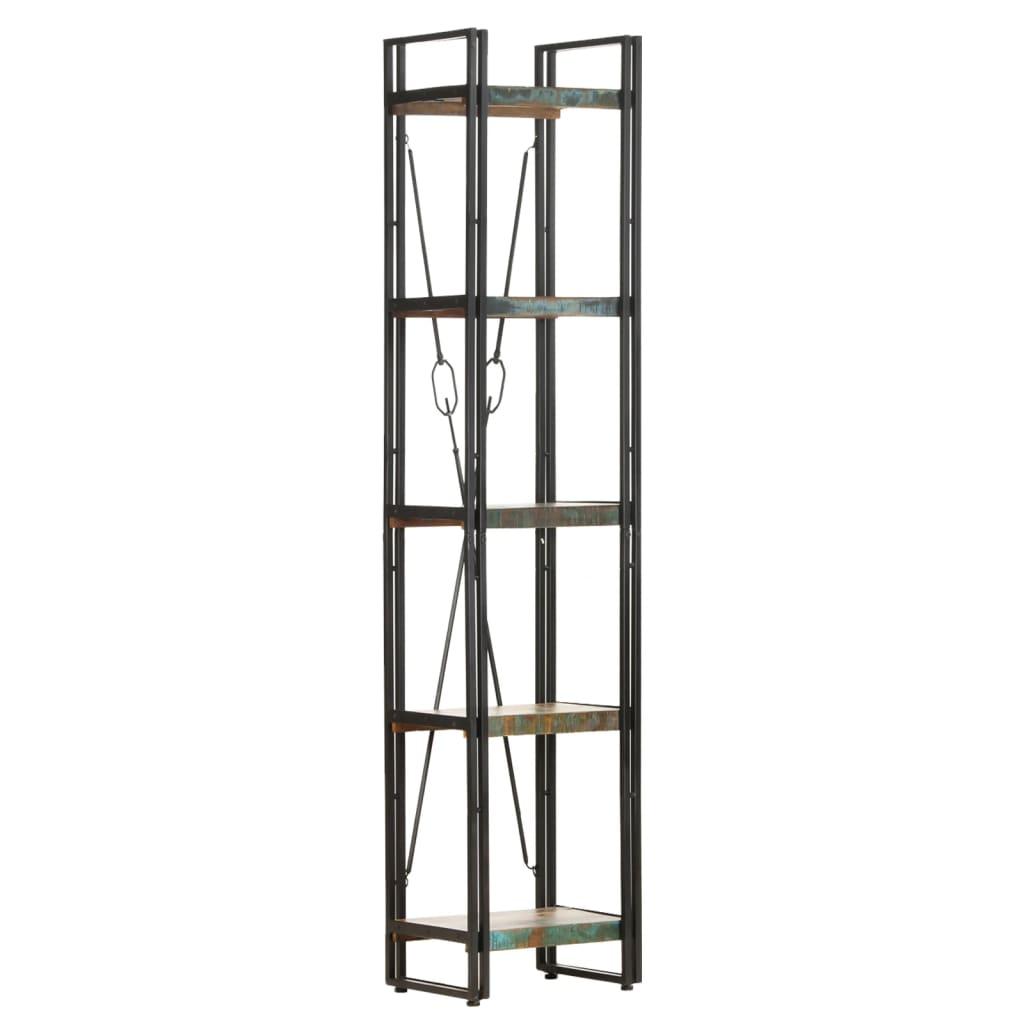 5-Tier Bookcase 40x30x180 cm Solid Reclaimed Wood