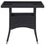 5 Piece Garden Dining Set Black Poly Rattan and Acacia Wood