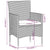 5 Piece Garden Dining Set Poly Rattan & Solid Acacia Wood Black