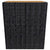 3 Piece Bistro Set Poly Rattan and Acacia Wood Black