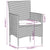 5 Piece Garden Bistro Set Poly Rattan and Tempered Glass Black