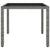 3 Piece Garden Dining Set Poly Rattan and Tempered Glass Grey