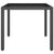 5 Piece Garden Dining Set Poly Rattan and Tempered Glass Black