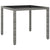 5 Piece Garden Dining Set Poly Rattan and Tempered Glass Grey