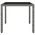 5 Piece Garden Dining Set Poly Rattan and Tempered Glass Grey