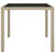 5 Piece Garden Dining Set Poly Rattan and Tempered Glass Beige