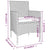 5 Piece Garden Dining Set Poly Rattan & Solid Acacia Wood Grey