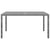 5 Piece Garden Dining Set Poly Rattan and Tempered Glass Grey