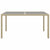 5 Piece Garden Dining Set Poly Rattan and Tempered Glass Beige