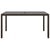 5 Piece Garden Dining Set Poly Rattan and Tempered Glass Brown