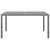 5 Piece Garden Dining Set Poly Rattan and Tempered Glass Grey