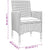 5 Piece Garden Dining Set Poly Rattan Grey