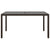 7 Piece Garden Dining Set Poly Rattan and Tempered Glass Brown