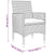 7 Piece Garden Dining Set Poly Rattan Grey