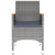 9 Piece Garden Dining Set Poly Rattan Grey