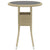 3 Piece Garden Dining Set Poly Rattan Beige