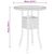 3 Piece Garden Dining Set Poly Rattan Black
