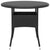 3 Piece Garden Dining Set Poly Rattan Black