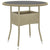 5 Piece Garden Dining Set Poly Rattan Beige