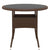 5 Piece Garden Dining Set Poly Rattan Brown