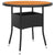 5 Piece Garden Dining Set Poly Rattan Black