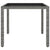 3 Piece Garden Dining Set Poly Rattan Grey