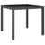5 Piece Garden Dining Set Poly Rattan Black