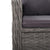 5 Piece Garden Dining Set Poly Rattan and Glass Grey