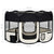 Foldable Dog Playpen with Carrying Bag Black 125x125x61 cm